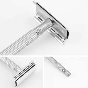 Maquinillas de Afeitar de Doble Filo de Acero de Alta Calidad para Hombre, con Mango Chapado en Oro Rosa, para Afeitar el Vello de las Axilas - Product Image 5