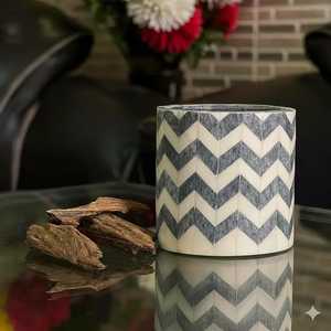 Rustic Resin Wood Bakhoor <b>Burner</b> Handmade Round Incense Holder <b>for</b> Aromatic Resin Traditional Fragrance and Home Decoration - Product Image 6