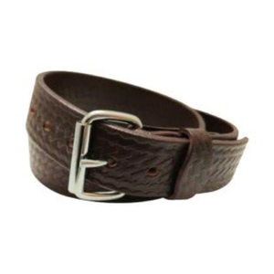 Napoleon Belts Western Arabesque or Ariat <b>Tooled</b> Turquoise Inlay leather belt with a silver-tone <b>engraved</b> buckle Napoleon Belts - Product Image 3