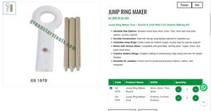 Herramienta para Hacer Anillos de Salto, Redondos y Ovalados, Kit de Herramientas para Enrollar Alambre para Joyería, Herramientas de Orfebrería |   N.° de artículo GS-107B - Product Image 3