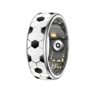 Anillo Inteligente con Recordatorio de Mensajes, Monitor de Frecuencia Cardíaca, SpO2, Monitor de Sueño, Contador de Pasos, Control por Gestos, Resistente al Agua, Unisex, para Fútbol - Product Image 1