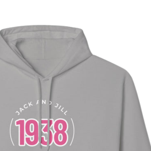 Sweat-shirt à capuche gris avec motif rose, broderie circulaire, en polaire, à manches longues, unisexe, décontracté, vêtements d'hiver tendance - Product Image 4