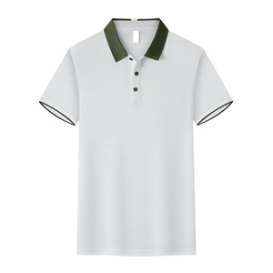 Polo respirant pour homme à manches courtes, séchage rapide, en soie glacée, avec logo brodé personnalisé, uniforme de travail d'été, fabriqué en Chine (OEM) - Product Image 2