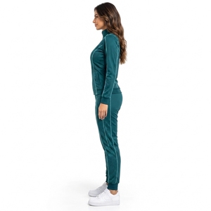 <b>Women</b> Zipper Tracksuit Custom Training Outfit Full Zip <b>Jacket</b> Jogger Set Breathable Lightweight Fabric Flexible Comfortable - Product Image 3