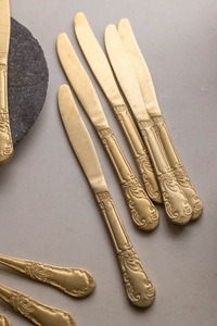 Ensemble de couverts nordiques en acier inoxydable, couteau, fourchette, cuillère, finition miroir haute brillance, passe au lave-vaisselle, couverts de mariage - Product Image 6