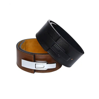 Ceinture de musculation SW GROUP SW-98 unisexe en cuir noir coupe-vent avec soutien dorsal réglable et protection de base, boucle personnalisable