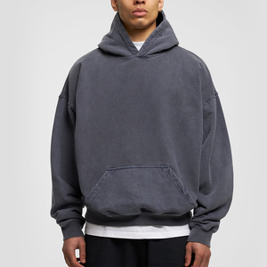เสื้อฮู้ดดี้ครอปผู้ชาย พิมพ์ลายพัฟฟ์ 900 1000 1800 GSM หนานุ่มสองชั้น คุณภาพสูง ผลิตโดย BS - Product Image 1