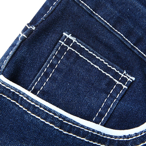 Men's Regular Fit Black Slim Straight Denim <b>Jeans</b> <b>Elastic</b> <b>Waist</b> Distressed Casual Custom Logo Design Low Price - Product Image 5