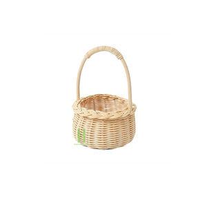 Panier en osier fait main écologique, sac de rangement suspendu tissé, pour courses, pique-niques, décorations de Noël, cadeaux, linge, du Vietnam - Product Image 3