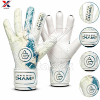 Gants de gardien de but de qualité professionnelle, en cuir, design personnalisé, protection des doigts, unisexe, adultes, antidérapants, pour extérieur, directement de l'usine