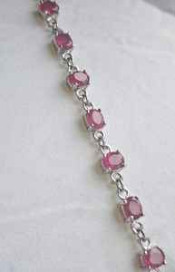 Sterling Silver <b>Ruby</b> Bracelet Handmade Gemstone Jewelry Elegant Design For Women Wholesale Export - Product Image 4