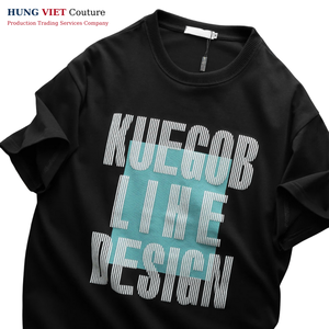 Camisetas Unisex Logotipo Personalizado Serigrafía 95% Algodón 5% Spandex Camiseta Lisa Ajuste de gran tamaño para el verano Hecho en Vietnam - Product Image 3