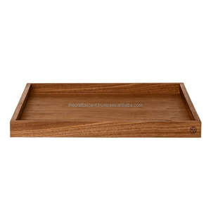 Bandeja de Servicio Decorativa Hecha a Mano de Madera de Acacia y Mango para Uso en Hogar, Hotel y Restaurante - Opción de Logotipo Personalizado - Product Image 1