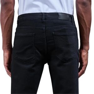 Jean slim en denim, pantalon décontracté tendance, pantalon en coton confortable, design durable à cinq poches pour le quotidien, le streetwear et les voyages - Product Image 4