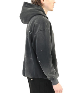 เสื้อฮู้ดวินเทจฟอกสีซีดแบบซันเฟด ผ้าฝ้าย 100% เฟรนช์เทอร์รี่เนื้อหนา เสื้อฮู้ดเปล่าคุณภาพสูง ผู้ผลิตเสื้อฮู้ดแบบ OEM และ ODM - Product Image 6