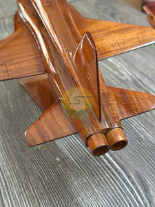 Modèle réduit en bois d'acajou F-5 TIGER, artisanat en bois, taille réelle, provenant d'une usine au Vietnam/Avion en bois F-5 TIGER, modèle réduit fabriqué au Vietnam - Product Image 3