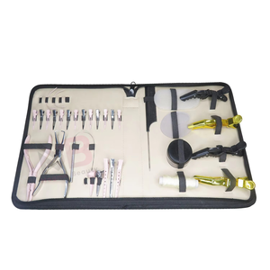 Pince à cheveux plate en acier inoxydable de haute qualité et pinces de sectionnement, kit d'outils d'extension capillaire à marque privée - Product Image 6