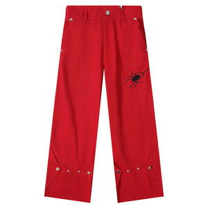 Jeans amples décontractés pour hommes, coupe droite, délavés, personnalisables avec logo et étiquette OEM - Product Image 4