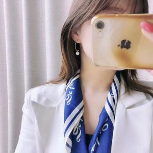 Boucles d'oreilles en perles d'or naturelles à 90% de qualité supérieure, rondes, sans défaut, 9-10 mm, plaquées or 18 carats, nouvelle collection printemps/été, petite taille, précision 925 - Product Image 4