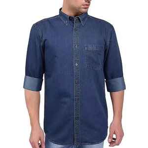 Nouvelle Chemise en Jean Grande Taille pour Homme – Style Décontracté, Personnalité Tendance, Couleur Personnalisable, Tricotée, Style Urbain, Respirante - Product Image 1
