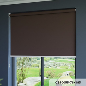 Persianas Enrollables Marrón Oscuro GB10055 76x183 de Buena Calidad, el Mejor Proveedor de Malasia, B2B OEM, Decoración de Ventanas para Hogar y Oficina - Product Image 1