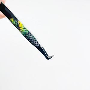 แหนบ90องศาและแหนบสำหรับขนตาเพิ่มวอลลุ่มแบบกระดาษเคลือบเพชรเป็นมิตรกับสิ่งแวดล้อม - Product Image 4