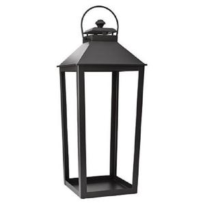 Faroles de Estilo Real para Decoración Navideña, de Bodas y Hoteles, de Hierro y Vidrio, Diseño Moderno, Duraderos y Ecológicos, Color Negro - Product Image 1