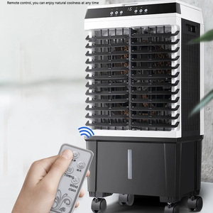 Refroidisseur d'air évaporatif portable sur pied électrique avec télécommande à 3 vitesses pour la maison, le bureau, l'hôtel, l'extérieur et le <span class=keywords><strong>garage</strong></span> - Product Image 2
