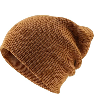 OEM White Ribbed Beanie Hat Women <b>Men</b> Winter Warm Cuffed <b>Cap</b> Soft Stretch Plain Knit Skull <b>Cap</b> Wholesale - Product Image 3