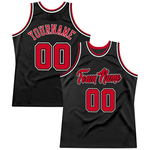 Maillot de basket-ball OEM 100% polyester, couleurs noir, rouge, blanc, tailles plus, séchage rapide, respirant, léger, design personnalisé, vêtements de sport - Product Image 3