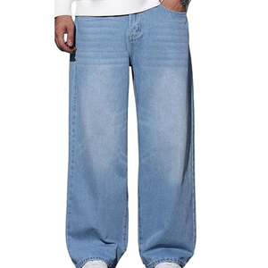 Pantalones vaqueros anchos para hombre, pantalones vaqueros holgados, pantalones holgados estilo Hip Hop Skater, ropa de calle Y2K - Product Image 1