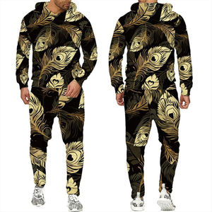 Men's Long Sleeve Hooded Solid Quick Dry Breathable Eco-Friendly 100% Polyester Sport Track <b>Suit</b> Winter Jogging <b>Muscle</b> Fitness - Product Image 5
