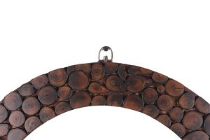 Wooden <b>Round</b> <b>Wall</b> <b>Mirror</b> Decorative Rustic Wooden Frame <b>Wall</b> <b>Mirror</b> for Living Room Bedroom Entryway Farmhouse Home Decor - Product Image 3