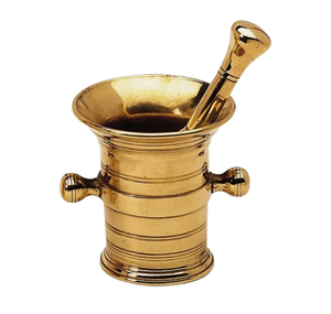 Latest Gold Polished Mortar And Pestle Custom made Mortar Pestle For Home Kitchen Made in India - Product Image 1