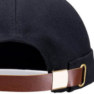 หมวกไม่มีหูร้อยเชือก ปักโลโก้ได้ตามต้องการ หมวกทรงกลมสำหรับผู้ชายและผู้หญิง หมวกแตงโม เทรนด์ฤดูใบไม้ผลิและฤดูร้อน - Product Image 5