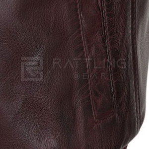 Veste d'hiver en cuir pour hommes de couleur unie sur mesure avec col montant Streetwear de style High Street - Product Image 5