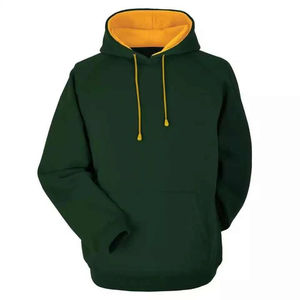 Sudadera con Capucha de Felpa Tejida Casual para Hombre, 100% Algodón, de Alta Calidad, Estilo Hip Hop, Color Sólido, para Invierno, para Parejas - Product Image 1