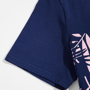 Ensemble streetwear d'été pour homme, 2 pièces, t-shirt à manches courtes et short, personnalisé, décontracté, mélange polyester/coton, respirant - Product Image 3