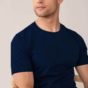 T-shirt Homme de Qualité Supérieure 100% Coton Léger Uni Nouvelle Arrivée 2026 Marque Personnalisée Dernier Design - Product Image 3