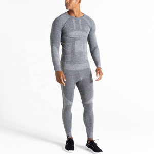 Ensemble de sous-vêtements thermiques en polaire pour homme, respirant et confortable, couche de base d'hiver fine et respirante, logo personnalisé pour homme - Product Image 1