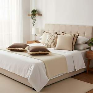 SOGA Juego de 6 fundas de almohada Victorian Rose Vintage Off-White con diseño de ramas botánicas, fundas decorativas para cojines, tamaño 45 cm - Product Image 4