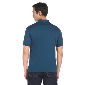 Camisetas Polo Casuales para Hombre, Sólidas, de Secado Rápido, Tallas Grandes, con Logotipo Personalizado, Media Cremallera Metálica, Manga Corta, Tejidas, de Alta Calidad - Product Image 3