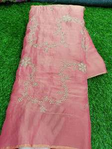 Tela de Seda Espacial a Granel con Trabajo Dana Cortado y Bordado de Cuentas, 44 Pulgadas de Ancho, Tela de Diseñador de Alta Calidad para Boutiques y Minoristas - Product Image 3