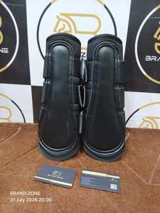 รองเท้าบูทสำหรับม้า BRAND ZONE Sports ทำจากนีโอพรีนยืดหยุ่นสูงและหนัง PU พร้อมดีไซน์ตาข่ายระบายอากาศด้านนอกเพื่อการปกป้องขา - Product Image 1