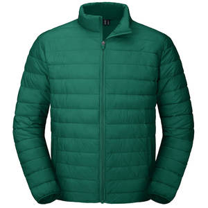 Blouson d'hiver matelassé décontracté pour homme, fermeture éclair, rembourrage en polyester 160g, coupe-vent, service OEM/ODM - Product Image 4