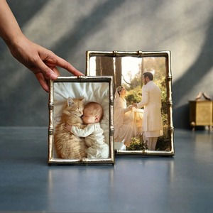 Picture <b>Frame</b> Set of 2 Walnut Picture <b>Frames</b> Walnut Picture <b>Frames</b> <b>Wall</b> Gallery Collage <b>Wall</b> Mount or Tabletop Display Vintage - Product Image 2