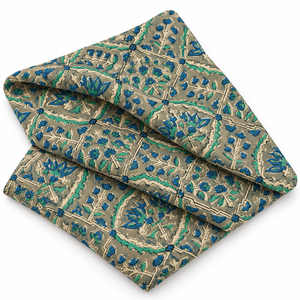 Custom Design Organic Eco-Friendly Lightweight <b>Purple</b> Flower Block Printed Cotton Voile <b>Fabric</b> Breathable Soft Accessories Girls - Product Image 5