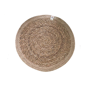 Boho Seagrass Placemats <b>Round</b> Woven <b>Table</b> <b>Mats</b> Coastal Style Natural Straw Charger Plates for Tropical Dining - Product Image 2