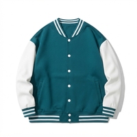 Veste universitaire pour homme, style classique Letterman, vêtement d'extérieur décontracté, col rabattu, fermeture éclair sur le devant, chaud, streetwear quotidien, 100% laine