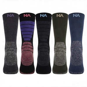 Crew <b>Socks</b> Geometric Pattern Blue Breathable Running <b>Socks</b> for Adults Spring Season - Product Image 2